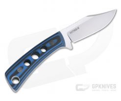 Tom Krein Custom TK-4 Mini-Bowie Hole Milled Blue/Black G10 Satin Nitro-V Fixed Blade 4401 7 Tom Krein Custom TK-4 Mini-Bowie Hole Milled Blue/Black G10 Satin Nitro-V Fixed Blade 4401 -us- Bowie Knives Sales 2022 4401 3