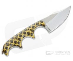 Alan Folts Custom Minimalist Bowie Hand Rubbed CPM-154 Fish Scale Acrylic Fixed Blade Neck Knife 4638 7 Alan Folts Custom Minimalist Bowie Hand Rubbed CPM-154 Fish Scale Acrylic Fixed Blade Neck Knife 4638 -us- Bowie Knives Sales 2022 4638 3