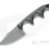 Alan Folts Custom Minimalist Bowie Tumbled CPM-154 Carbon Fiber Fixed Blade Neck Knife 4639 -us- Bowie Knives Sales 2022 4639 1