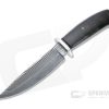 Bill Miller Custom Fighter Carbon Damascus African Blackwood Fixed Blade 4765 -us- Bowie Knives Sales 2022 4765 1