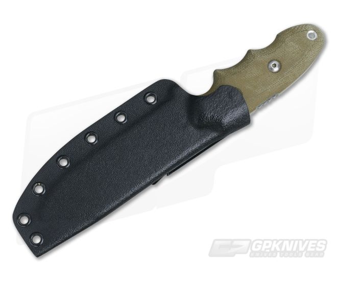 TOPS Knives Backpacker's Bowie Green Canvas Micarta Fixed Blade BPB-01 4 TOPS Knives Backpacker's Bowie Green Canvas Micarta Fixed Blade BPB-01 - Image 2