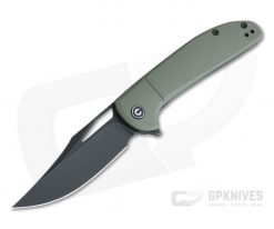 CIVIVI Ortis Black Stonewashed 9Cr18MoV Clip Point OD Green FRN Liner Lock Flipper C2013C