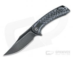 CIVIVI Dogma White G10 Carbon Fiber Black Hand Rubbed Damascus Liner Lock Flipper C2014DS-1