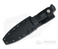 SOG SEAL Pup Elite Black AUS-8 Half Serrated Clip Point Fixed Blade Knife E37T-K -us- Bowie Knives Sales 2022 e37t k 2