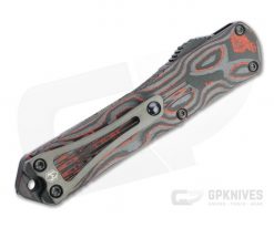Heretic Knives Manticore-S Bowie DLC Elmax Orange Camo Carbon Fiber OTF Automatic H022B-6A-ORCF -us- Bowie Knives Sales 2022 h022b 6a orcf 3