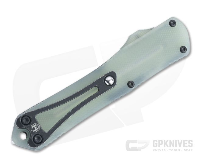 Heretic Knives Manticore-S Bowie Battleworn Black Elmax Jade G10 Cover Black OTF Automatic H022B-8A-JADE 4 Heretic Knives Manticore-S Bowie Battleworn Black Elmax Jade G10 Cover Black OTF Automatic H022B-8A-JADE - Image 2