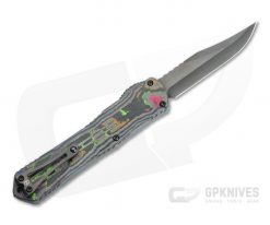 Heretic Knives Manticore-X Black DLC Bowie Awesome 80's Camo Carbon OTF Automatic H030B-6A-CF80S