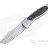 Sharp By Design Mini Tempest Bowie Damasteel Blue Dark Matter FatCarbon Front Flipper Knife -us- Bowie Knives Sales 2022 mtff 03 1