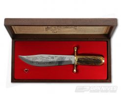 Case 1989 Star-Spangled Banner 175th Anniversary Bowie Stag -us- Bowie Knives Sales 2022 vx001 3